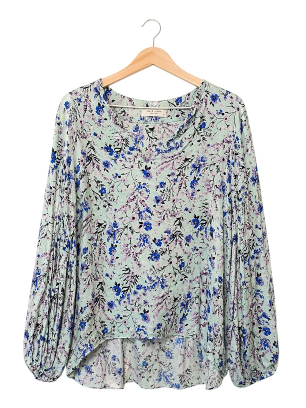 Womens 100% Silk Floral Top XL Fairy Ethereal Romantic Feminine Elegant Career‎